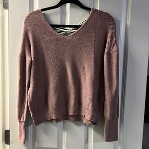 Open back sweater
